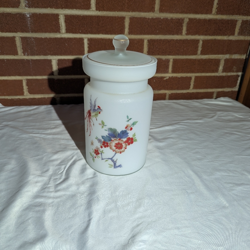 Oriental Hand Painted Jar Made In Italy
